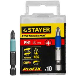 STAYER ProFix PH1 50 мм, 10 шт, Набор бит (26203-1-50-10)